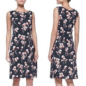 Tory Burch Liana Floral Sleeveless Knee Length Dress Women’s XL Pleat Detail